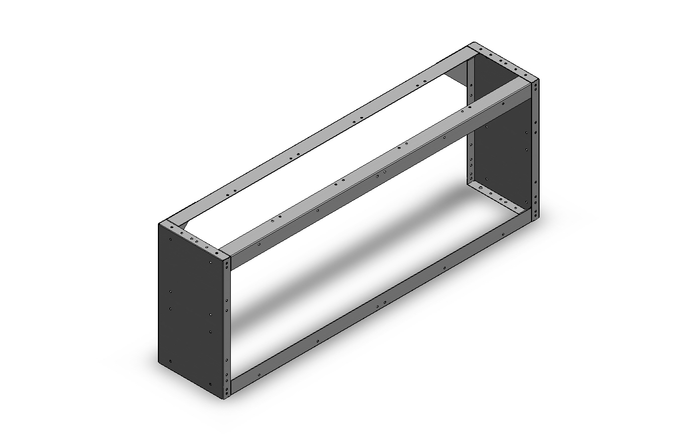 RADKASTENVERKLEIDUNG OFFEN 1.268X483X260