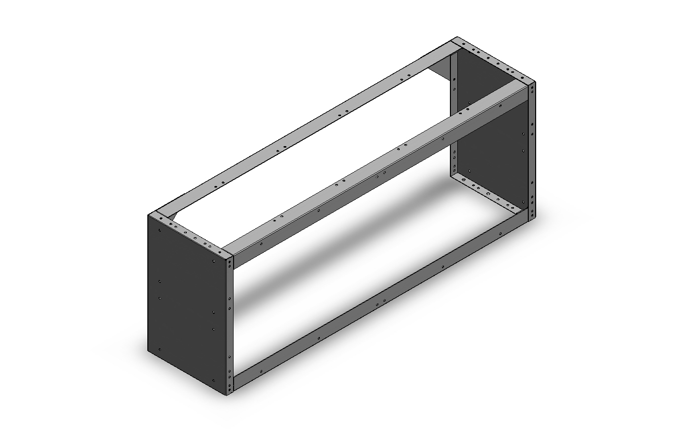 RADKASTENVERKLEIDUNG OFFEN 1.268X483X360