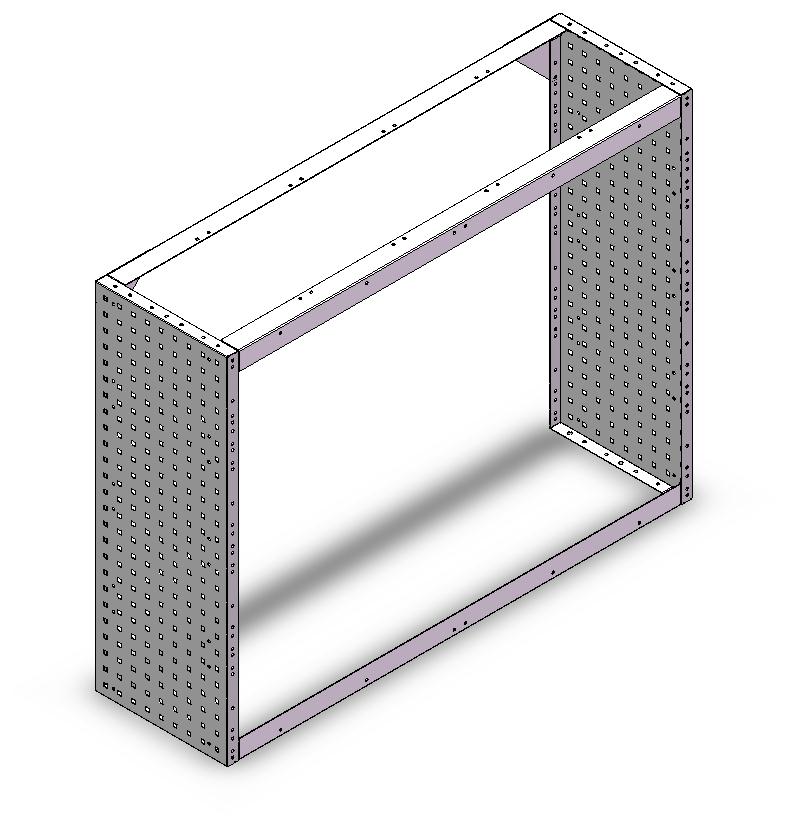 RADKASTENVERKLEIDUNG OFFEN 1.268X966X360