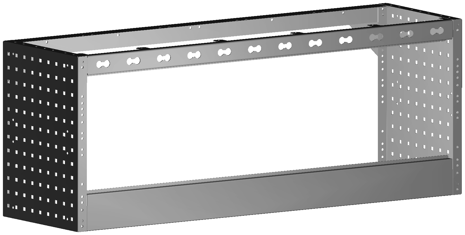RADKASTENVERKLEIDUNG OFFEN 1.268X483X360