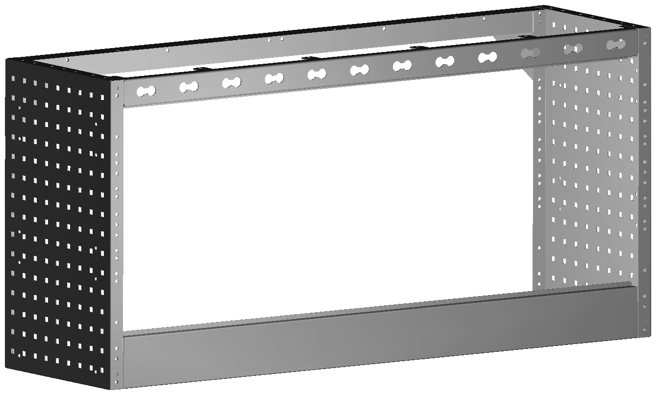 RADKASTENVERKLEIDUNG OFFEN 1.268X604X360