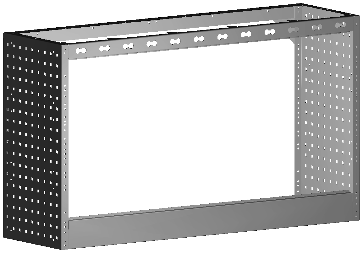 RADKASTENVERKLEIDUNG OFFEN 1.268X724X360