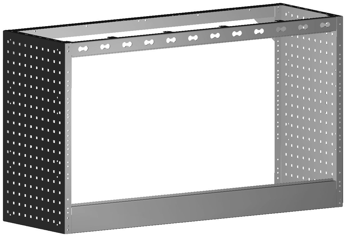RADKASTENVERKLEIDUNG OFFEN 1.268X724X410