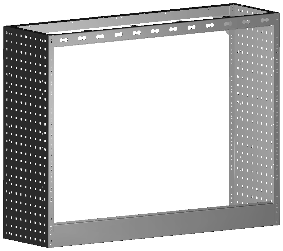 RADKASTENVERKLEIDUNG OFFEN 1.268X966X360