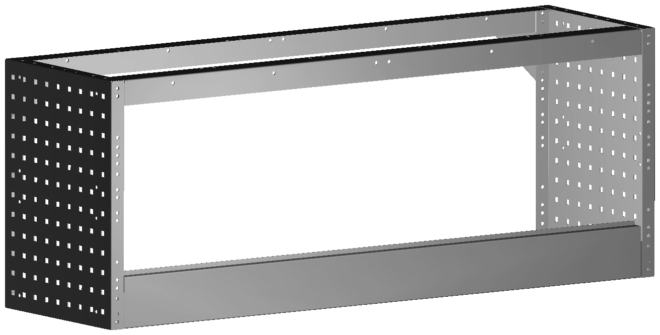 RADKASTENVERKLEIDUNG OFFEN 1.268X483X360