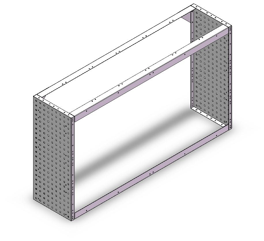 RADKASTENVERKLEIDUNG OFFEN 1.521X845X360