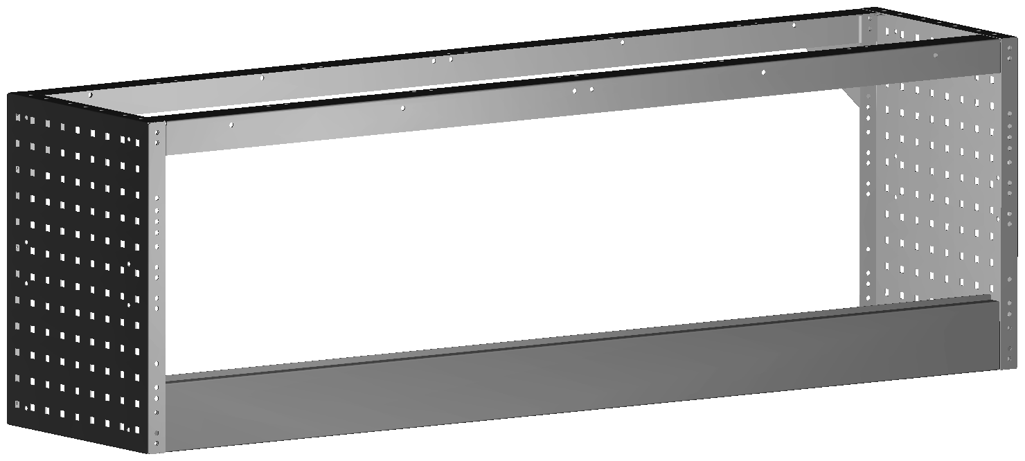 RADKASTENVERKLEIDUNG OFFEN 1.521X483X360