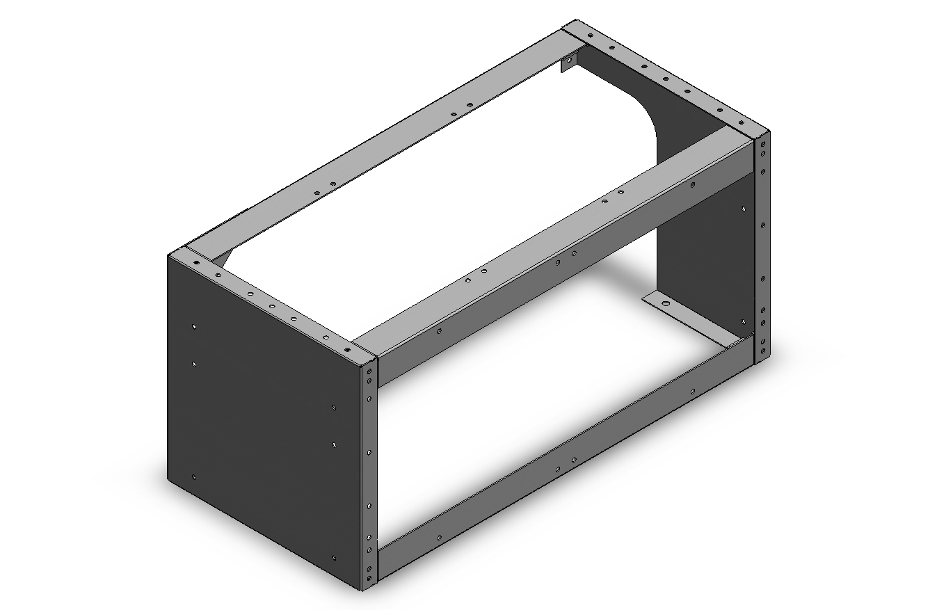 RADKASTENVERKLEIDUNG OFFEN FXR RENAULT KANGOO RECHTS 760X362X360