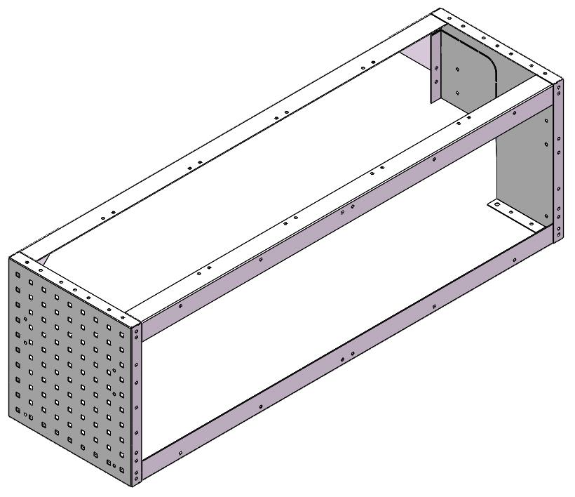 RADKASTENVERKLEIDUNG OFFEN FXR VW CADDY RECHTS 1268X402X360