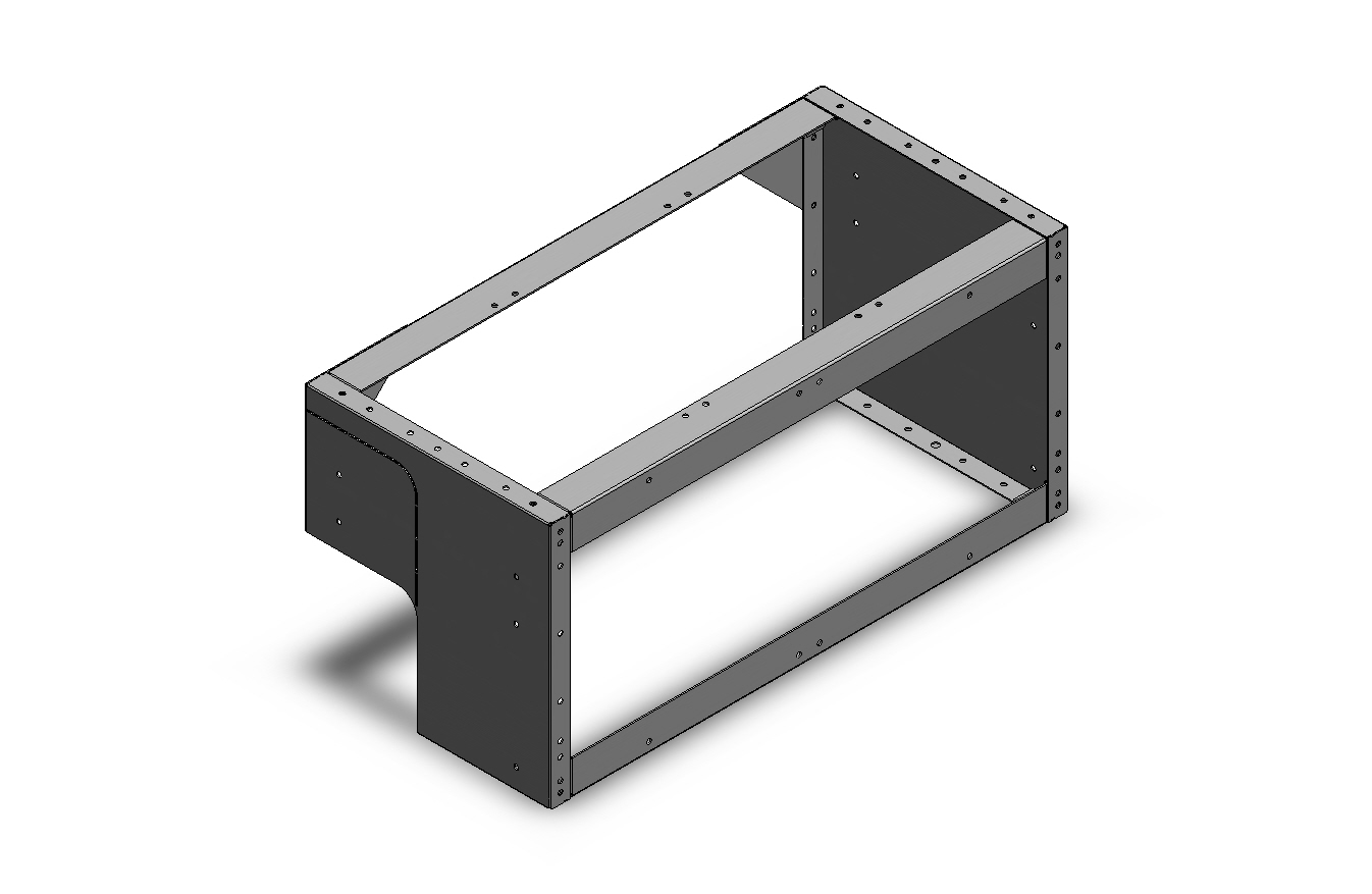 RADKASTENVERKLEIDUNG OFFEN FXR VW CADDY LINKS 760X362X360