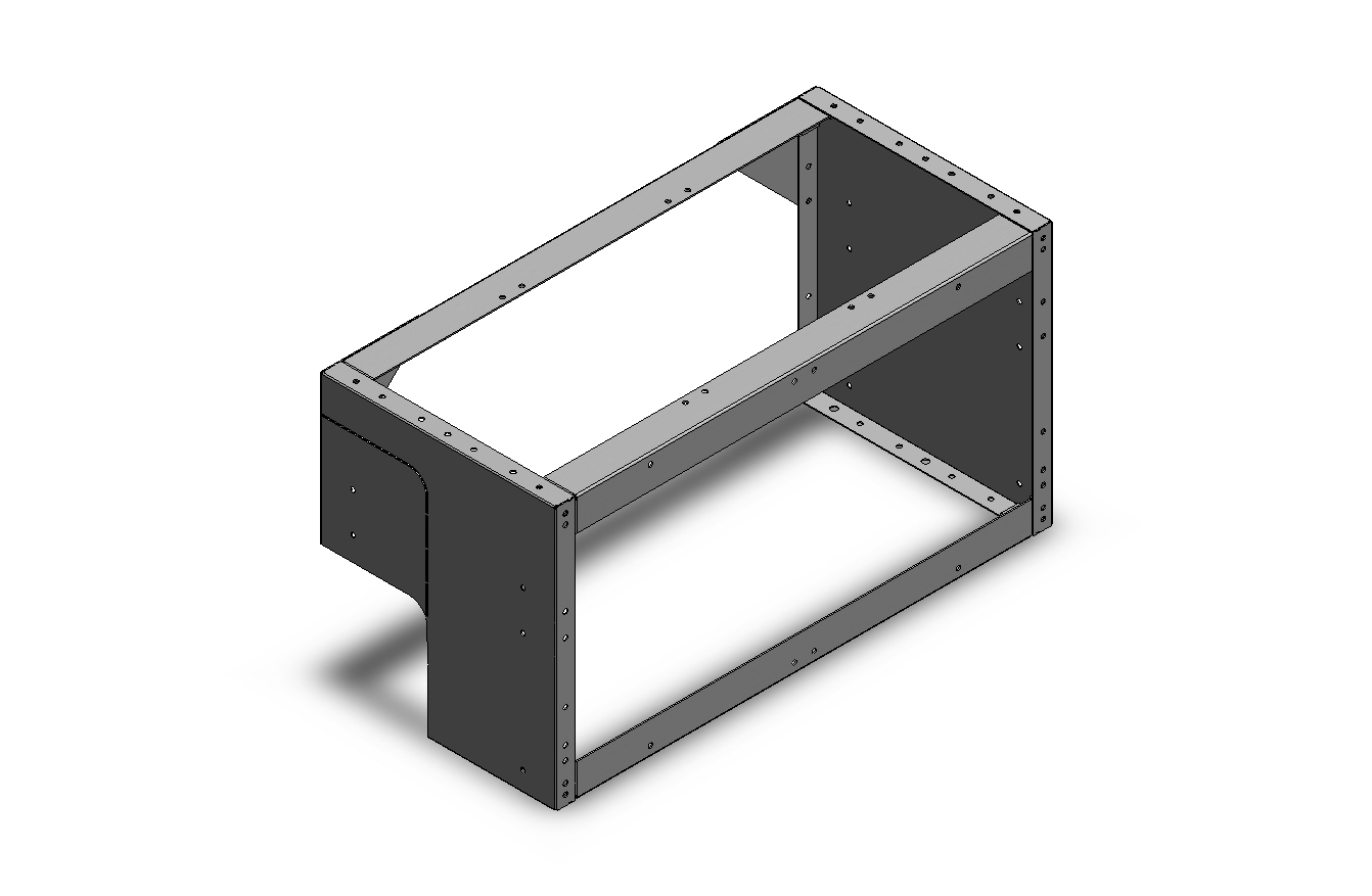 RADKASTENVERKLEIDUNG OFFEN FXR VW CADDY LINKS 760X402X360