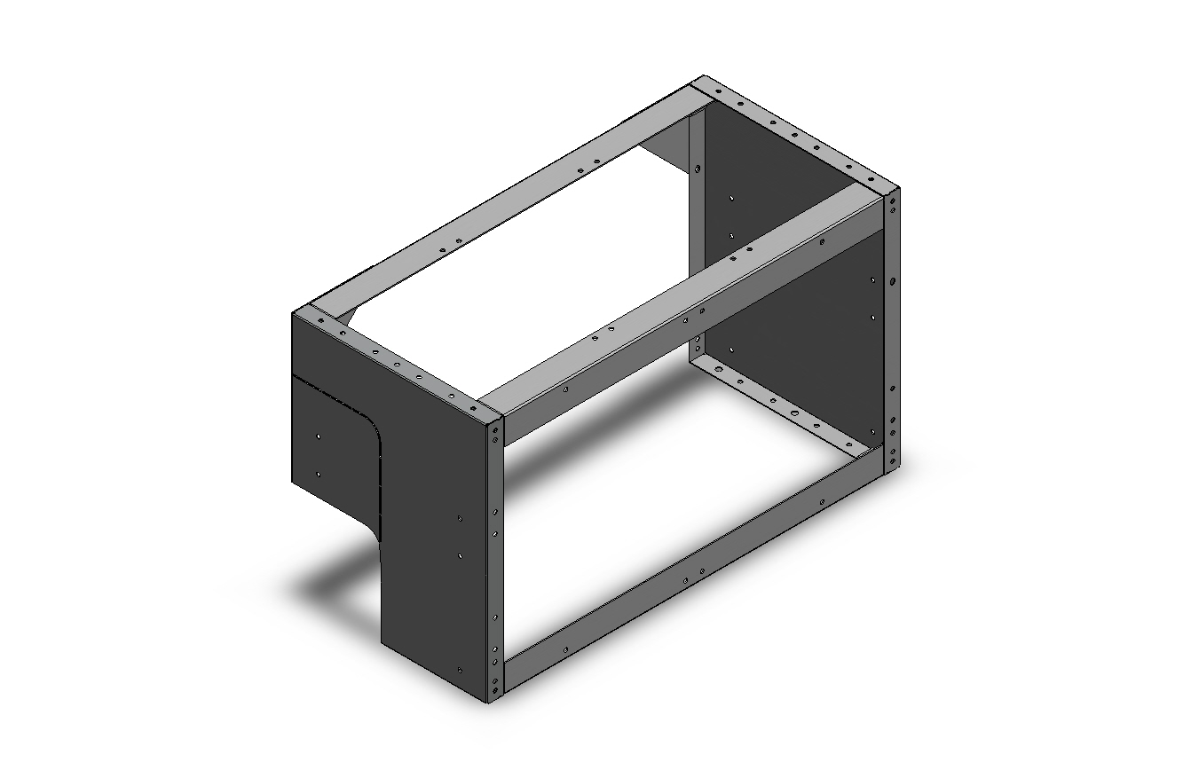 RADKASTENVERKLEIDUNG OFFEN FXR VW CADDY LINKS 760X444X360