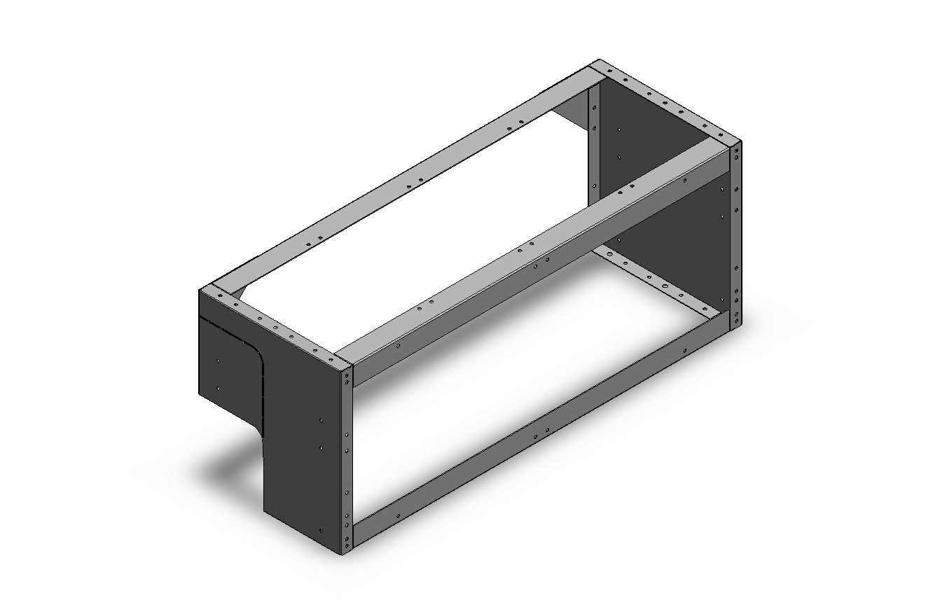 RADKASTENVERKLEIDUNG OFFEN FXR VW CADDY LINKS 1014X402X360
