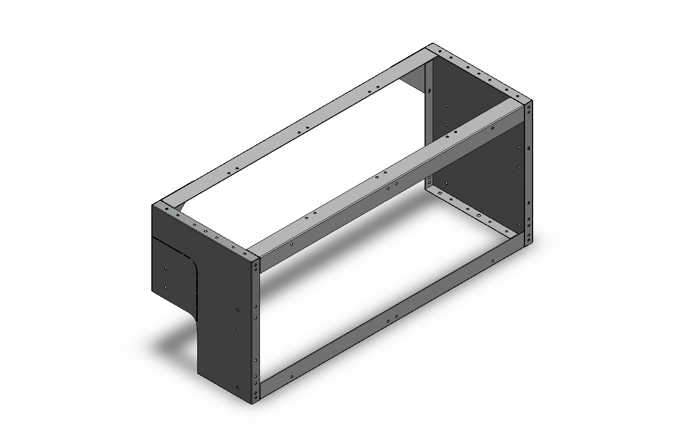 RADKASTENVERKLEIDUNG OFFEN FXR VW CADDY LINKS 1014X444X360