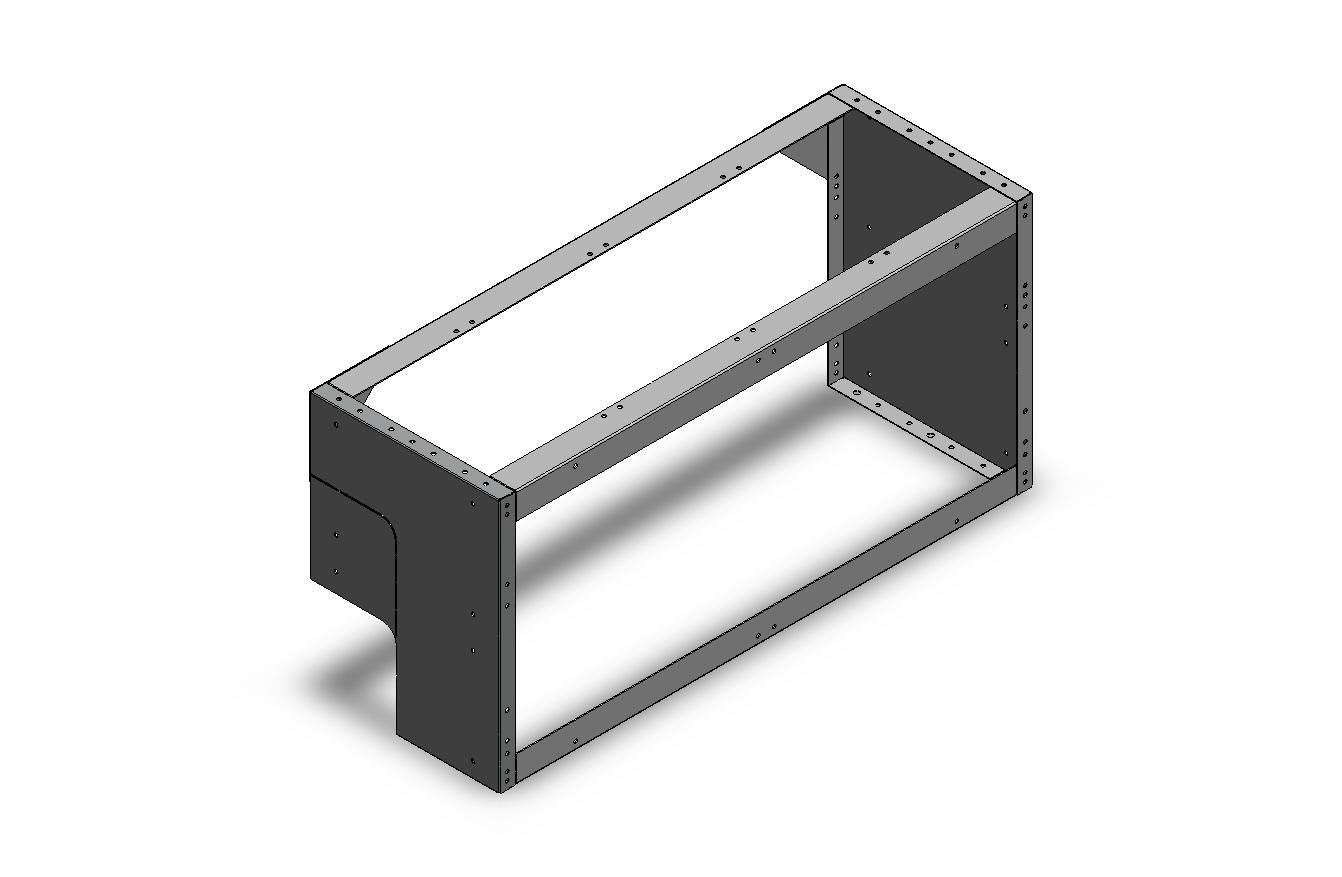 RADKASTENVERKLEIDUNG OFFEN FXR VW CADDY LINKS 1014X483X360
