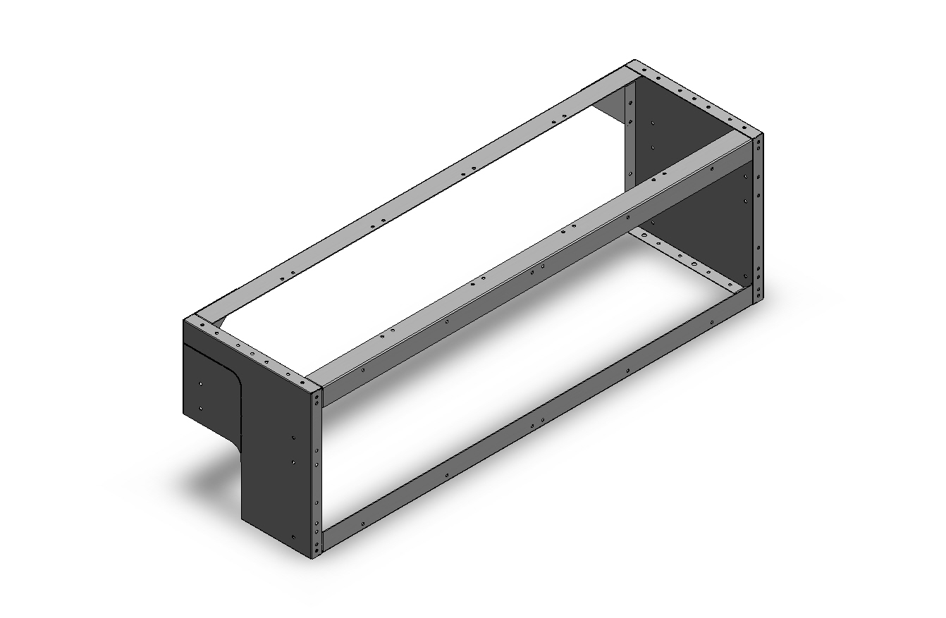 RADKASTENVERKLEIDUNG OFFEN FXR VW CADDY LINKS 1268X402X360