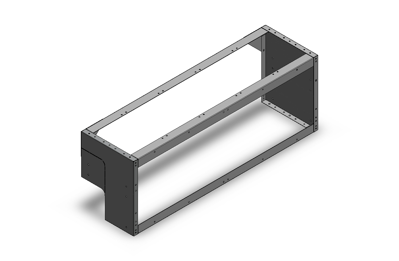 RADKASTENVERKLEIDUNG OFFEN FXR VW CADDY LINKS 1268X444X360