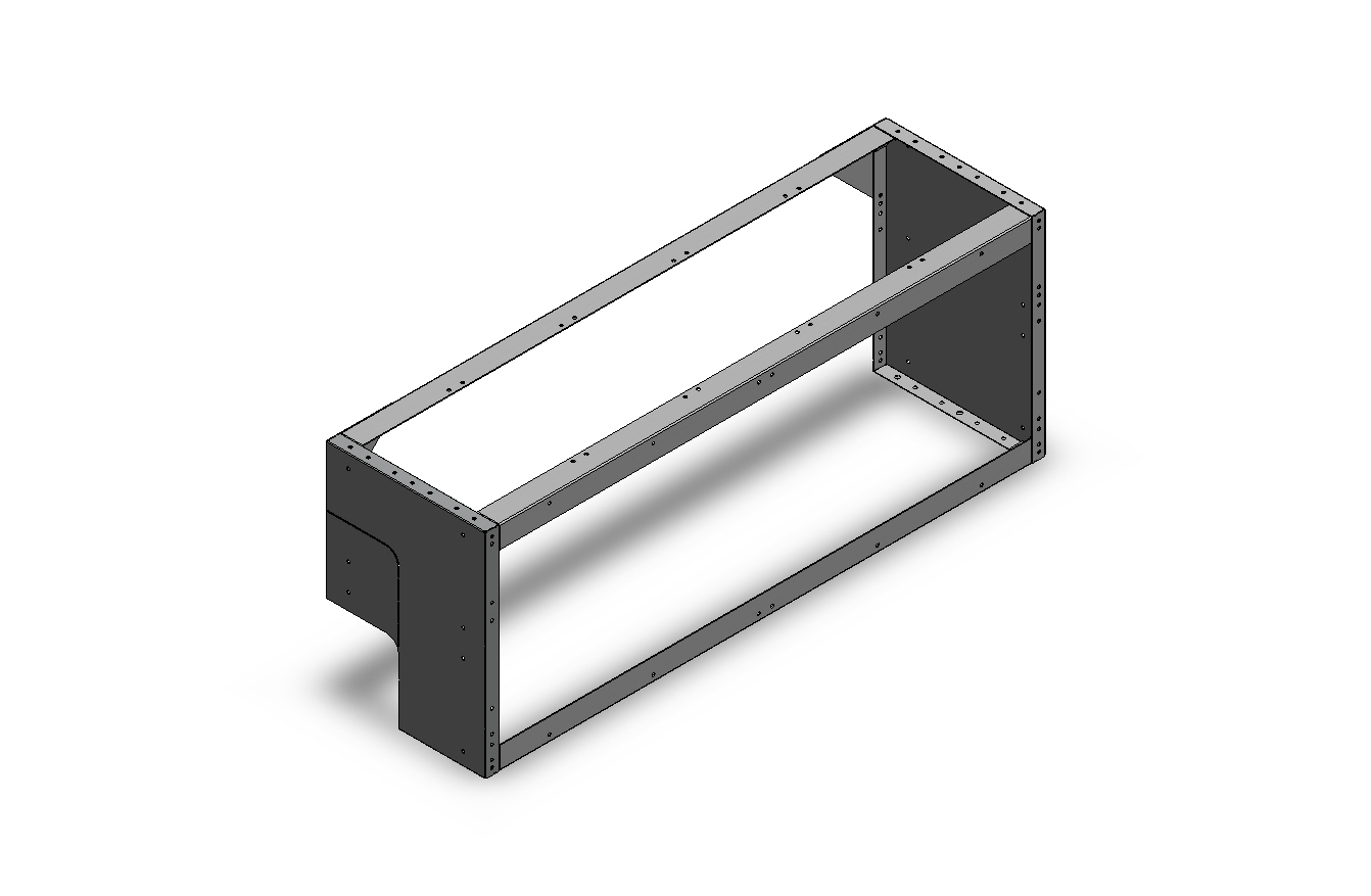 RADKASTENVERKLEIDUNG OFFEN FXR VW CADDY LINKS 1268X483X360