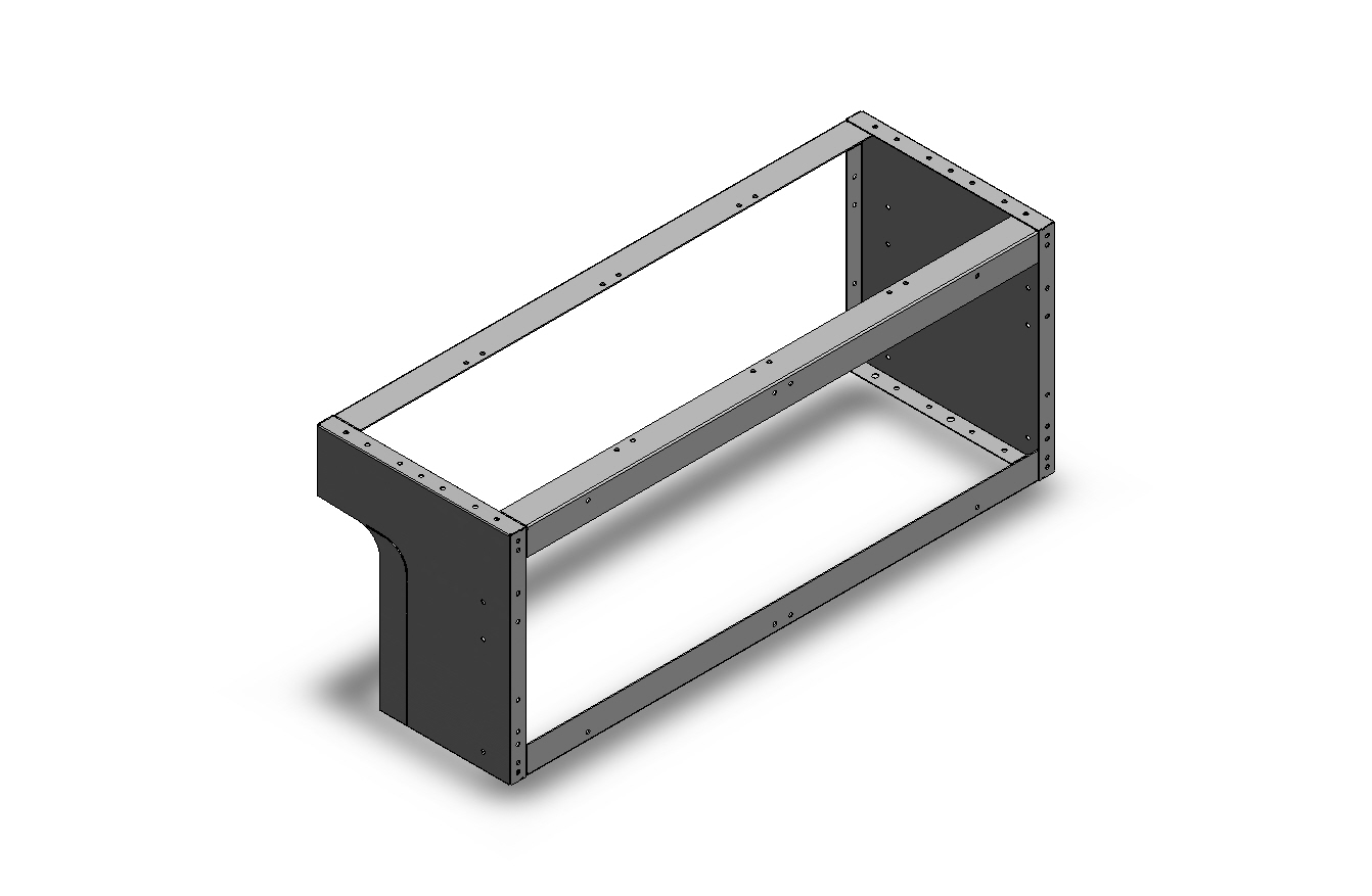 RADKASTENVERKLEIDUNG OFFEN FXR FIAT FIORINO LINKS 1014X402X360