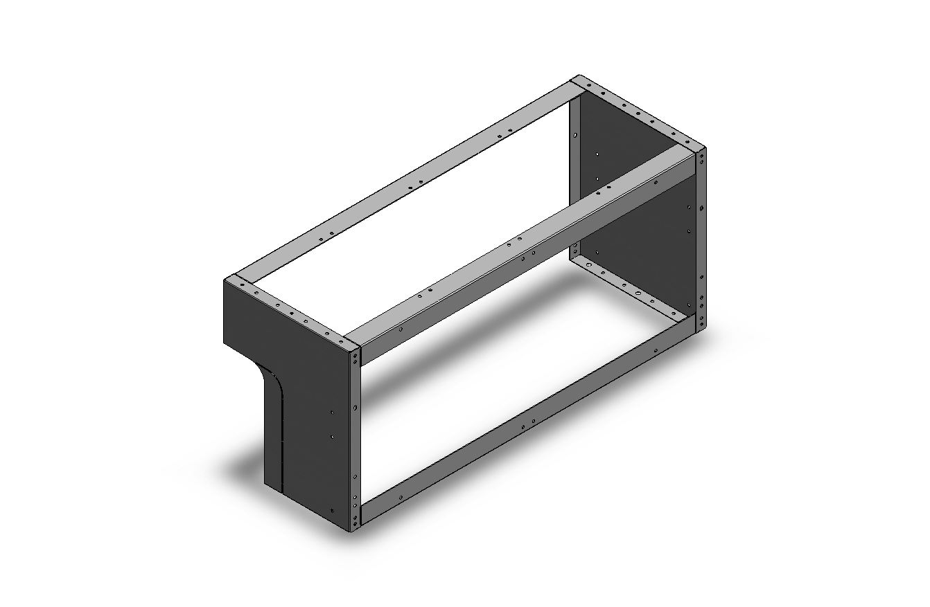RADKASTENVERKLEIDUNG OFFEN FXR FIAT FIORINO LINKS 1014X444X360
