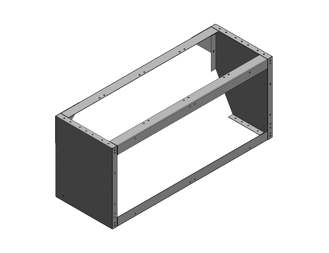 RADKASTENVERKLEIDUNG OFFEN FXR VW T5 LINKS 1.014X444X360