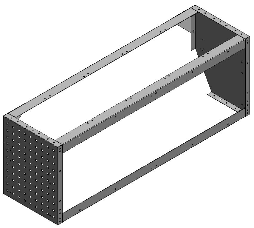 RADKASTENVERKLEIDUNG OFFEN FXR VW T5 LINKS 1.268X444X360