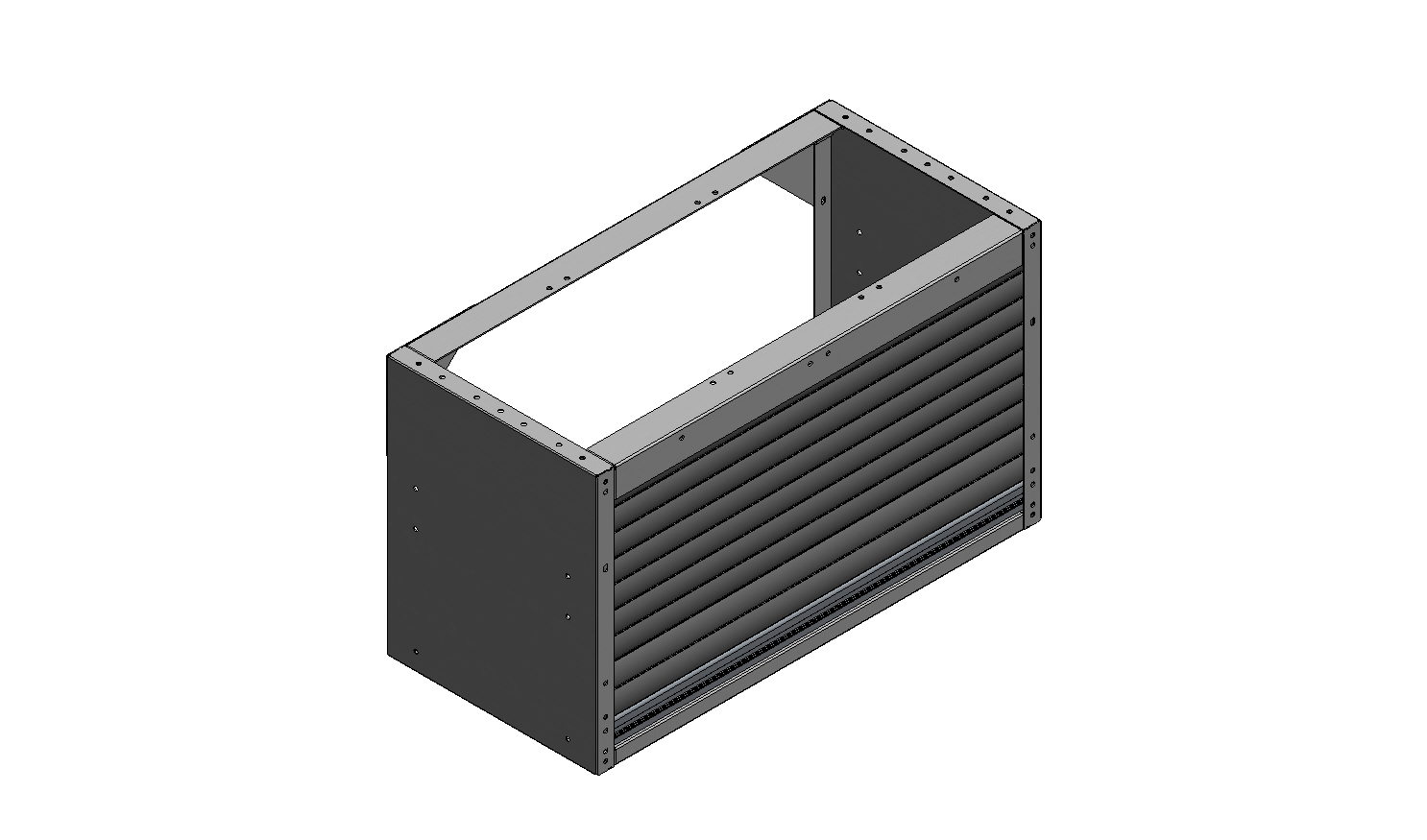 RADKASTENVERKLEIDUNG MIT ROLLADEN 760X444X360