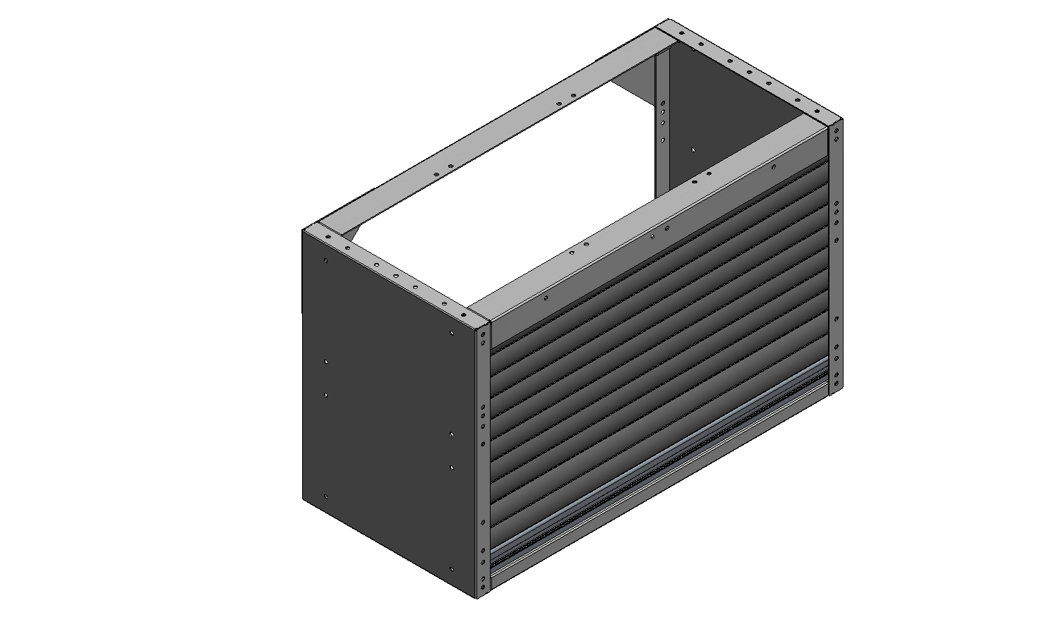 RADKASTENVERKLEIDUNG MIT ROLLADEN 760X483X360