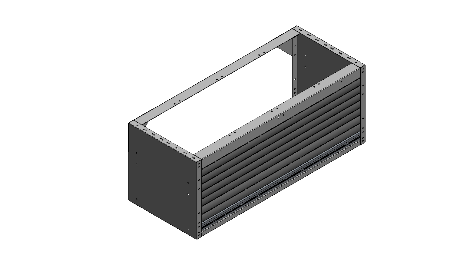 RADKASTENVERKLEIDUNG MIT ROLLADEN 1014X402X410