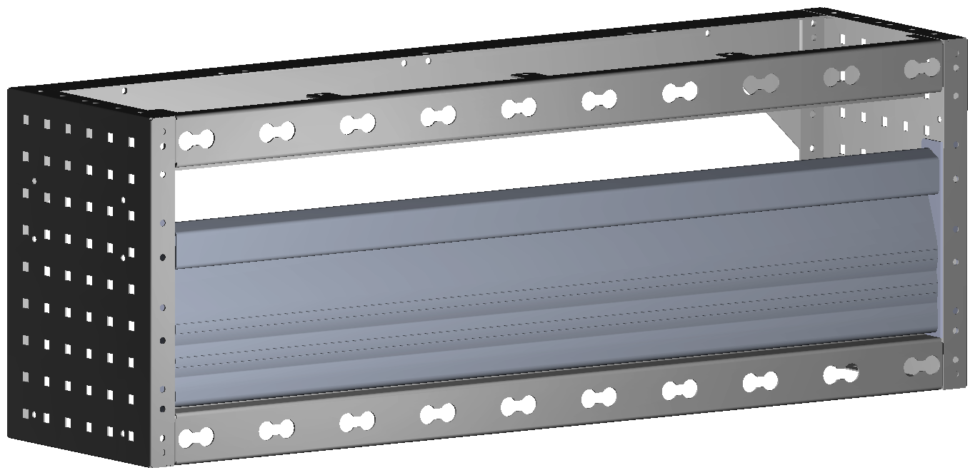 RADKASTENVERKLEIDUNG MIT TXR 1014X362X260