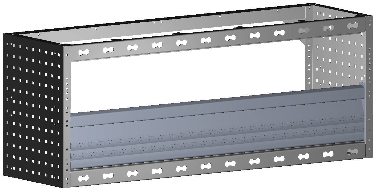 RADKASTENVERKLEIDUNG MIT TXR 1.268X483X360