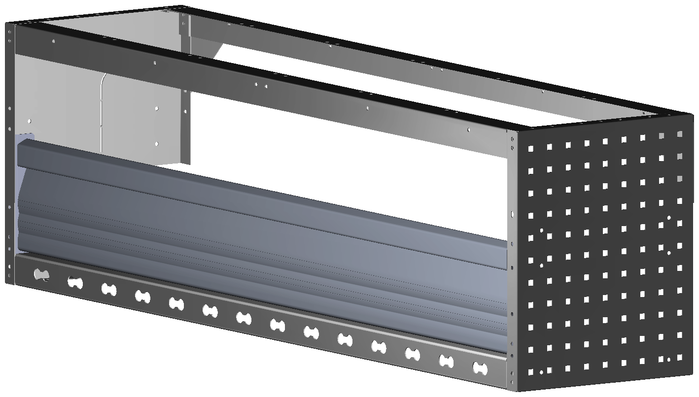 RADKASTENVERKLEIDUNG MIT TXR FXR VW CADDY LINKS 1521X444X360