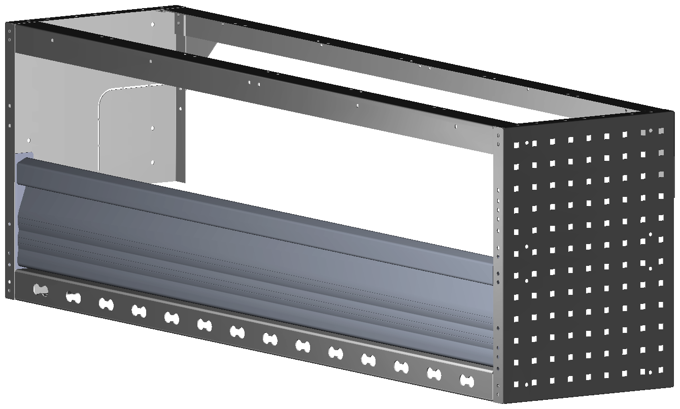RADKASTENVERKLEIDUNG MIT TXR FXR VW CADDY LINKS 1521X483X360
