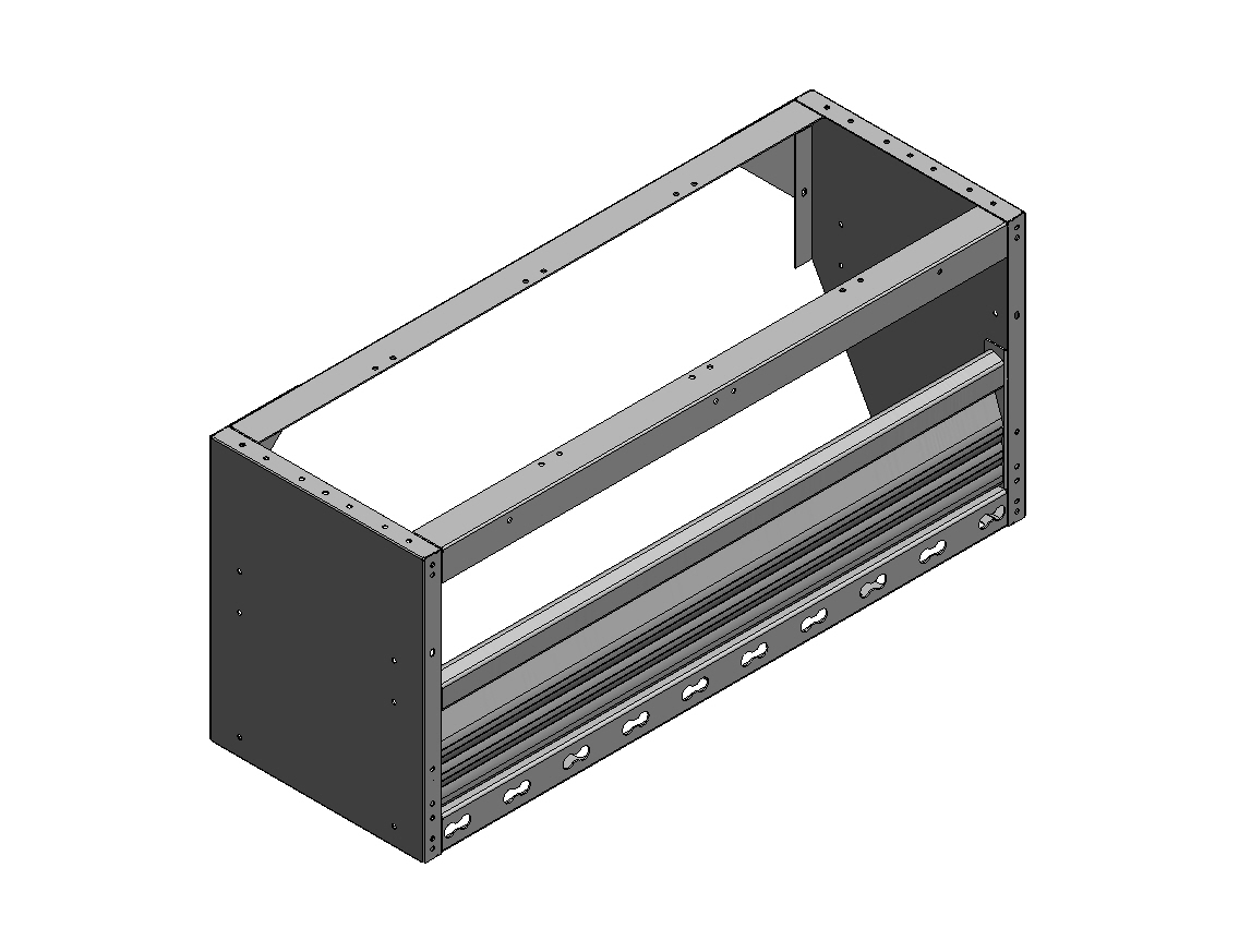 RADKASTENVERKLEIDUNG MIT TXR FXR VW T5 LINKS 1014X444X360