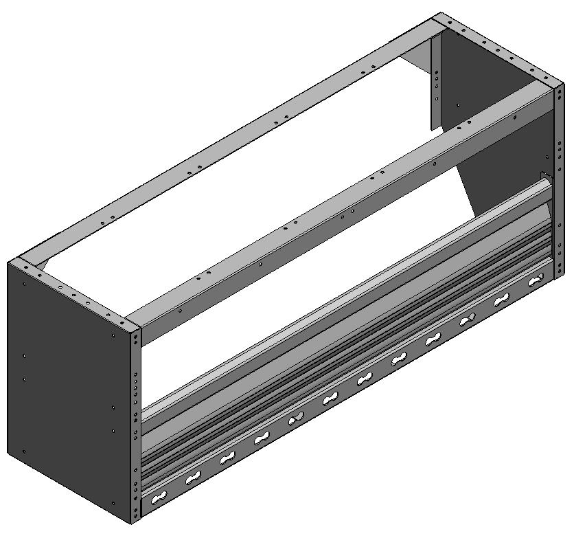 RADKASTENVERKLEIDUNG MIT TXR FXR VW T5 LINKS 1268X483X360