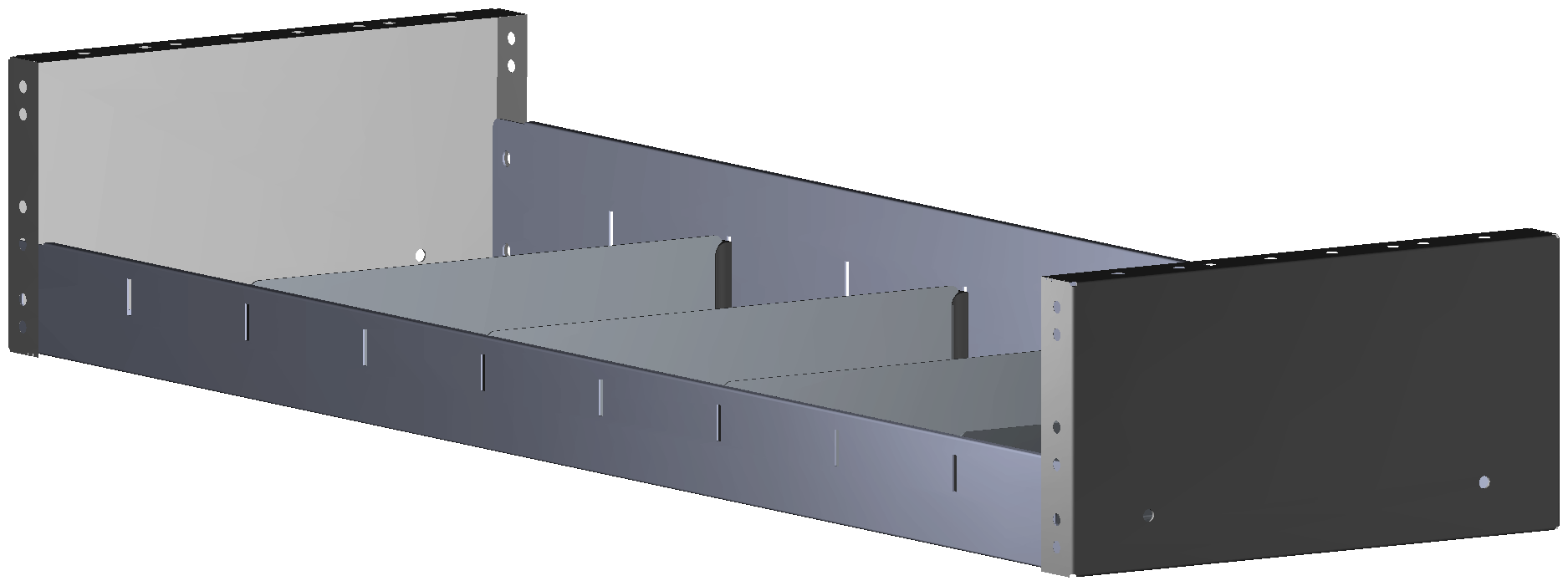 REGAL 1.014X161X320 MIT 4 TRENNWXNDEN + ANTIRUTSCHMATTE