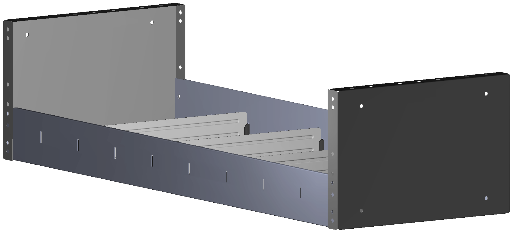 REGAL 1.014X241X360 MIT 4 TRENNWXNDEN + ANTIRUTSCHMATTE