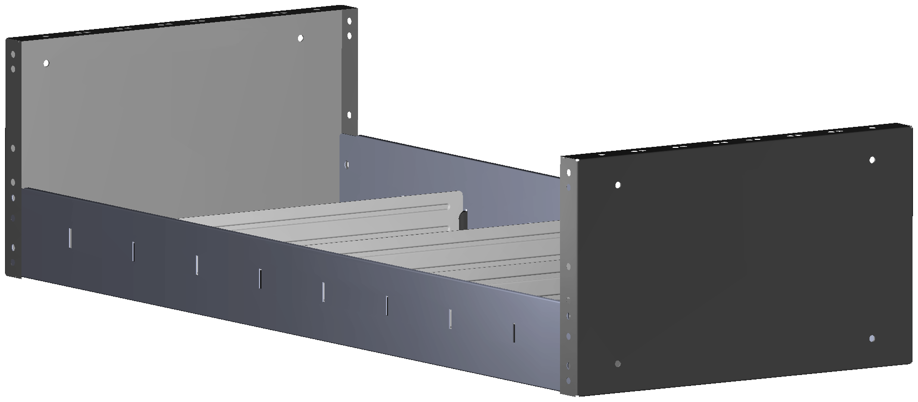 REGAL 1.014X241X410 MIT 4 TRENNWXNDEN + ANTIRUTSCHMATTE