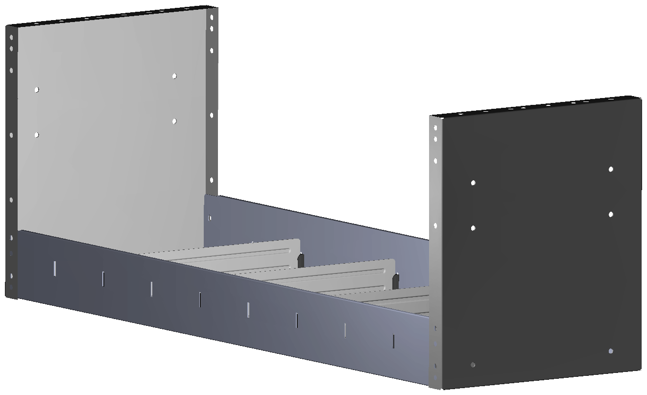 REGAL 1.014X362X320 MIT 4 TRENNWXNDEN + ANTIRUTSCHMATTE