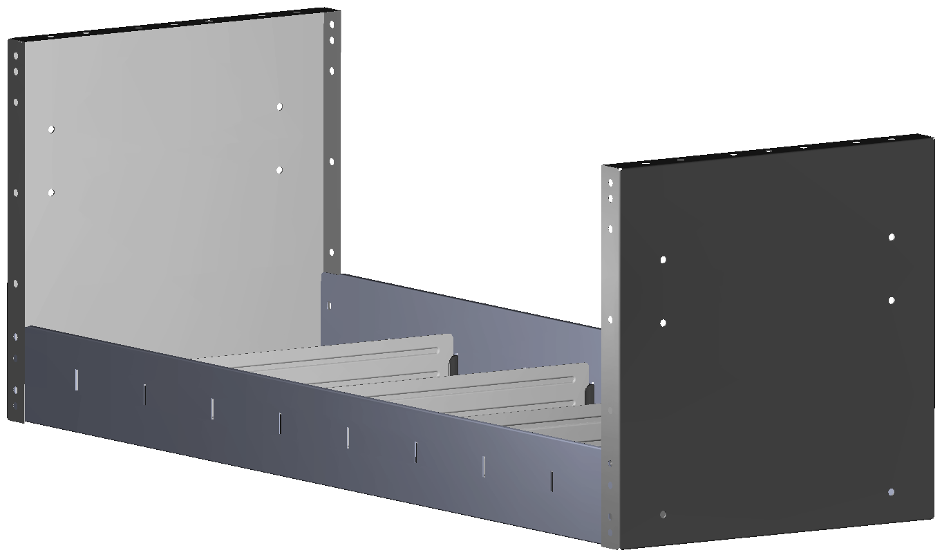 REGAL 1.014X362X360 MIT 4 TRENNWXNDEN + ANTIRUTSCHMATTE