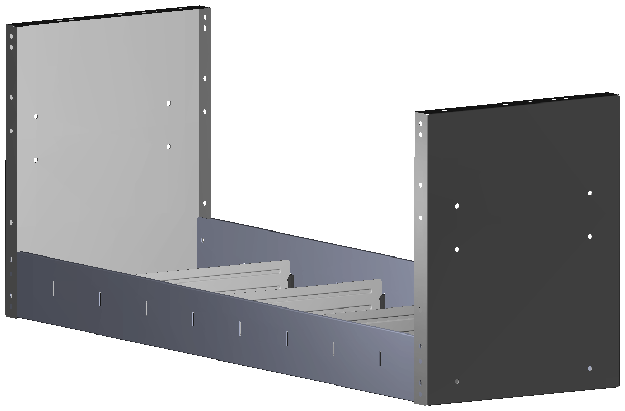 REGAL 1.014X402X320 MIT 4 TRENNWXNDEN + ANTIRUTSCHMATTE