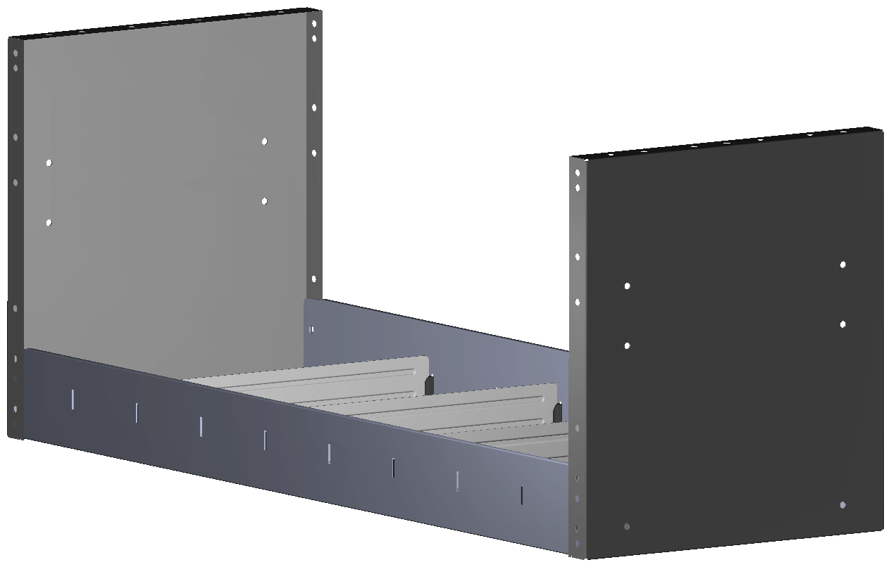 REGAL 1.014X402X360 MIT 4 TRENNWXNDEN + ANTIRUTSCHMATTE