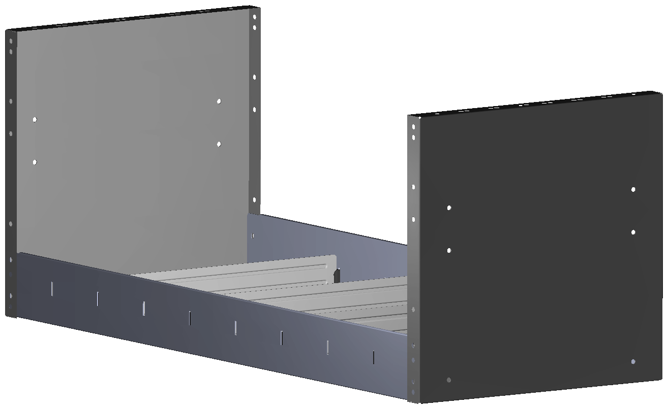 REGAL 1.014X402X410 MIT 4 TRENNWXNDEN + ANTIRUTSCHMATTE