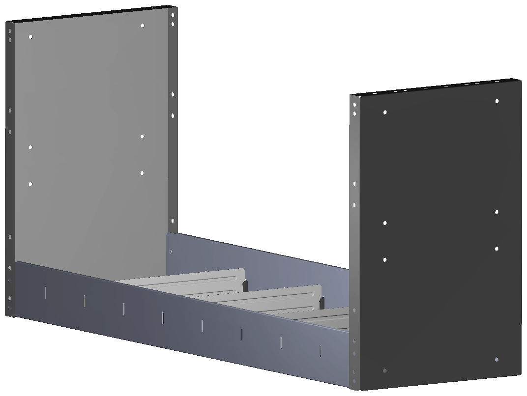 REGAL 1.014X483X320 MIT 4 TRENNWXNDEN + ANTIRUTSCHMATTE