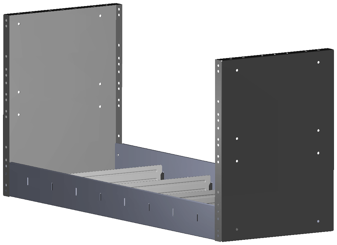 REGAL 1.014X483X360 MIT 4 TRENNWXNDEN + ANTIRUTSCHMATTE