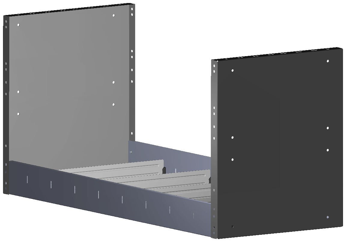 REGAL 1.014X483X410 MIT 4 TRENNWXNDEN + ANTIRUTSCHMATTE