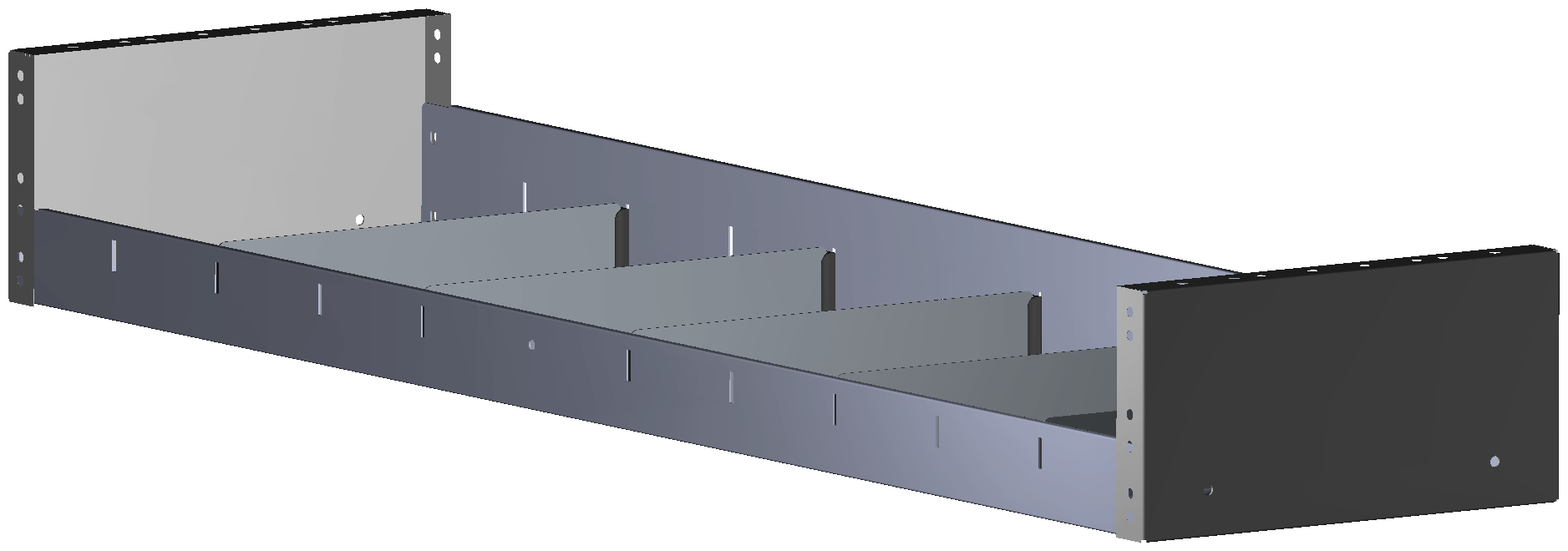 REGAL 1.268X161X320 MIT 5 TRENNWXNDEN + ANTIRUTSCHMATTE