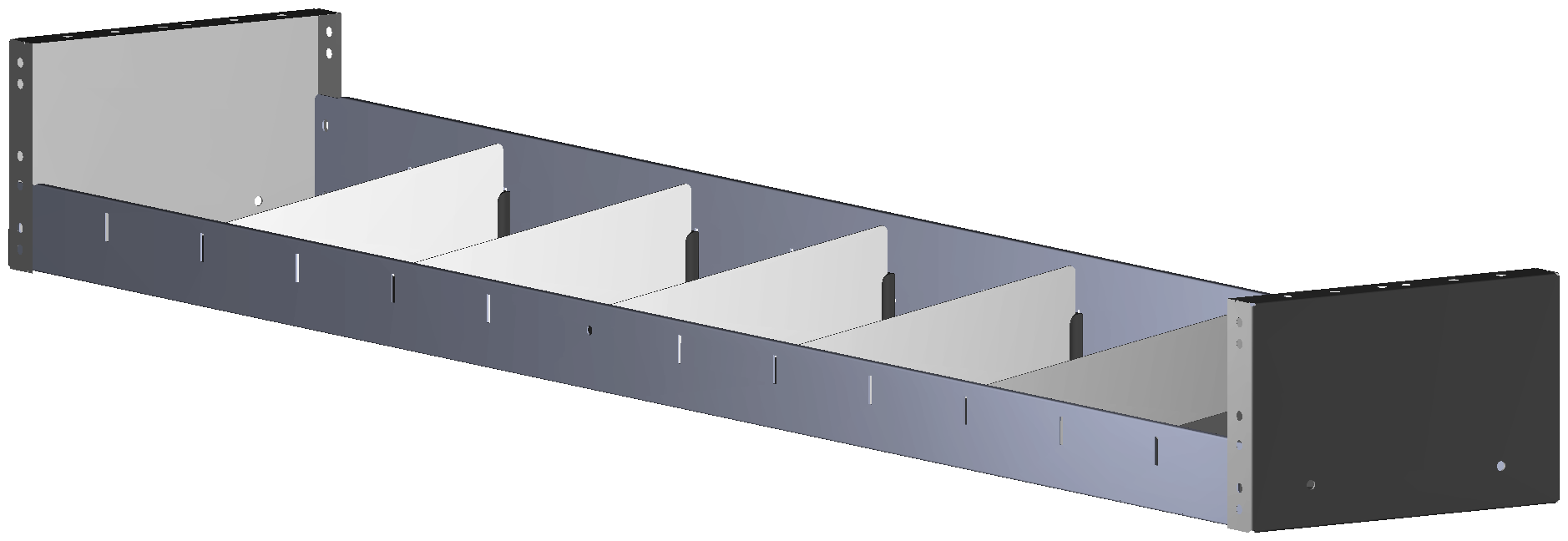 REGAL 1.521X161X260 MIT 6 TRENNWXNDEN + ANTIRUTSCHMATTE