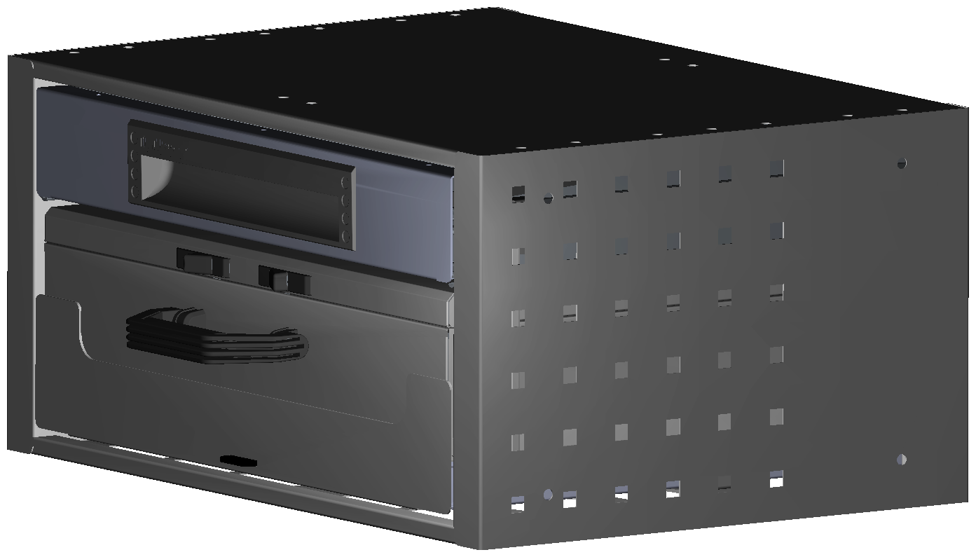 SCHUBKASTEN 507X241X360 MIT 1 TABLAR INKL. 1 KOFFER 10000 + 1 SCHUBL.H66