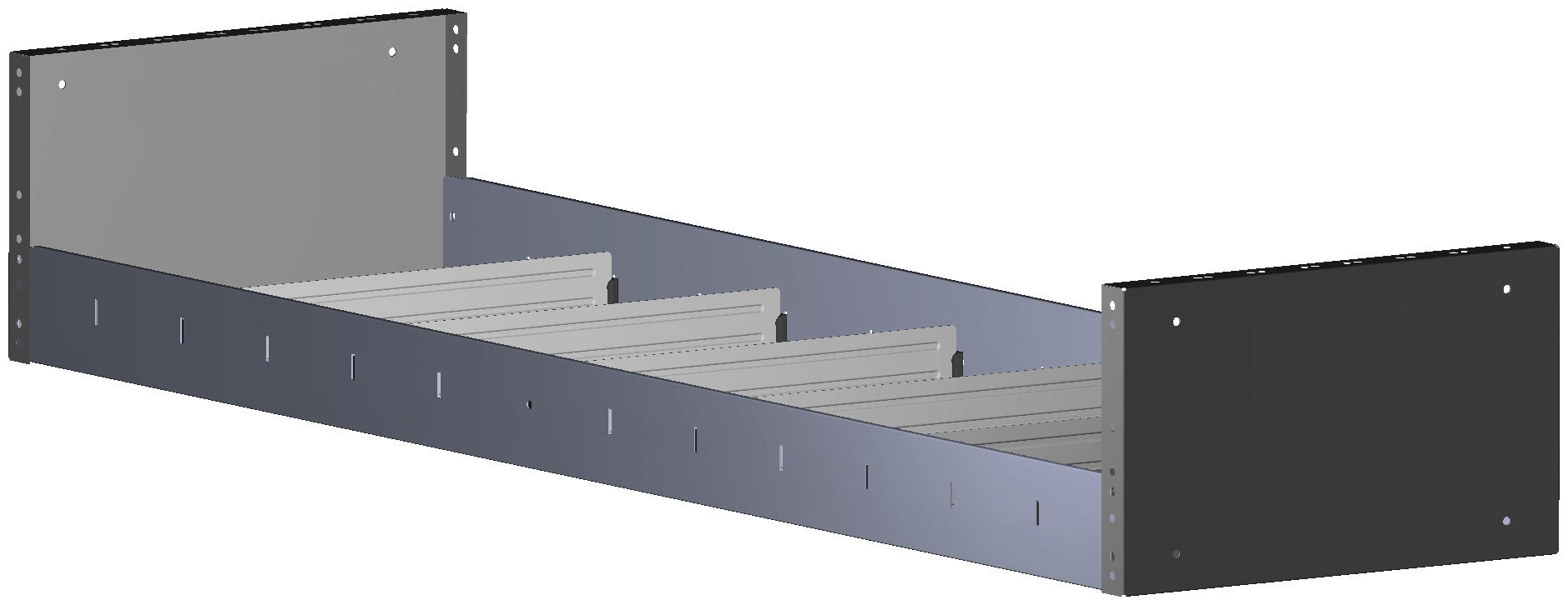 REGAL 1.521X241X410 MIT 6 TRENNWXNDEN + ANTIRUTSCHMATTE